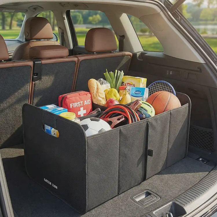 نظم دهنده صندوق عقب خودرو 40 لیتری گرین لاین مدل Green Lion Car Trunk Organizer 40L