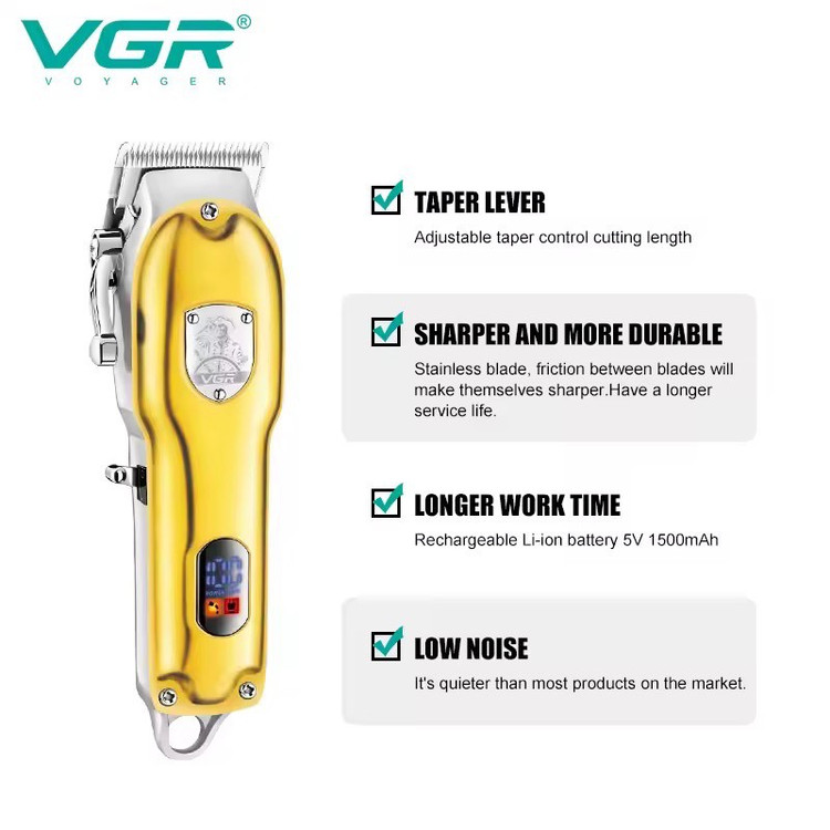 ماشین اصلاح و حجم زن VGR V-652 انتخاب حرفه ای برای فید و سایه زنی