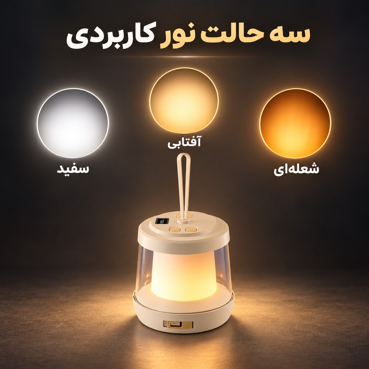 چراغ کمپینگ و ریسه شارژی 10 متری گرین لاین Lumex مدل