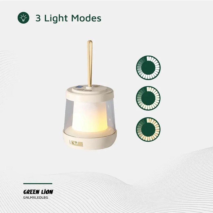 چراغ کمپینگ و ریسه شارژی 10 متری گرین لاین Lumex مدل