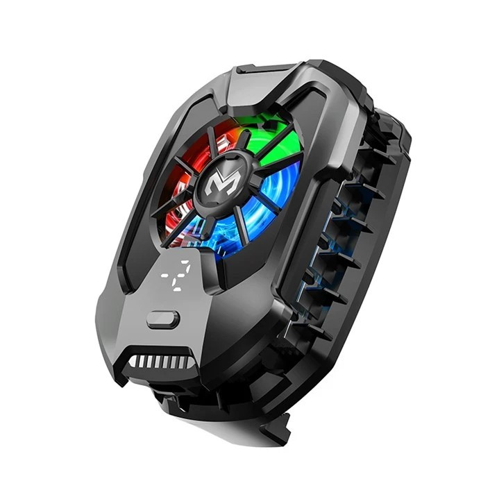 خنک کننده حرفه ای موبایل MEMO DLA8 ، فن 5500 دور نمایشگر دما نور RGB