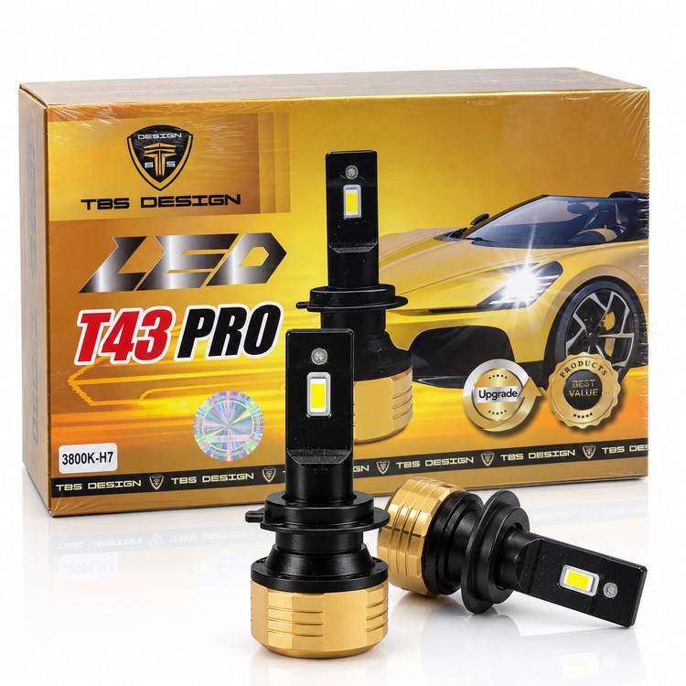 هدلایت توبیز T43 PRO پایه H7 نور نچرال و زرد