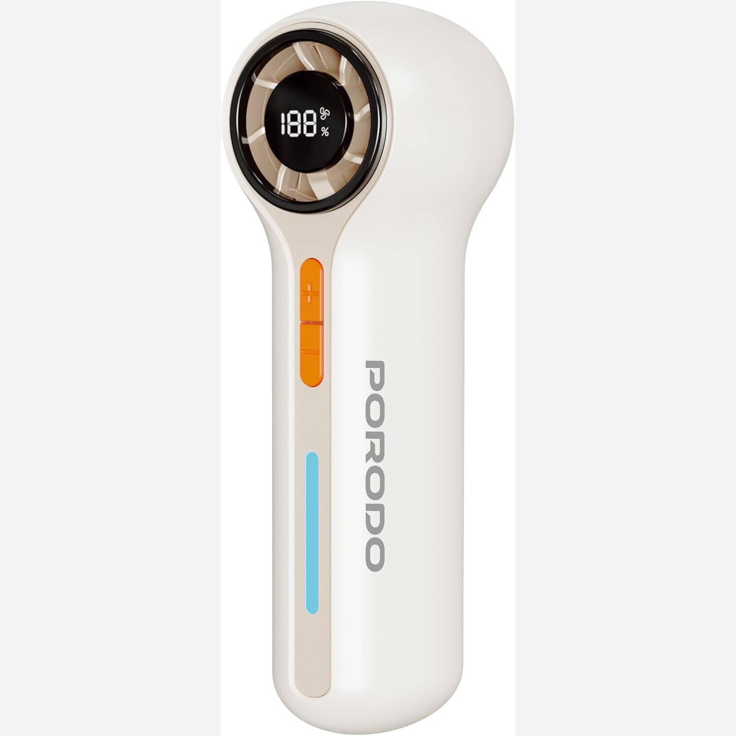 پنکه توربو شارژی Porodo Chillo Breeze 100 سرعت، نمایشگر دیجیتال و باتری 3000mAh