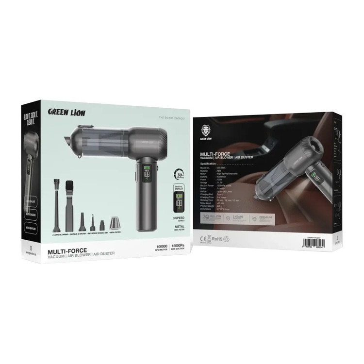 جارو و دمنده شارژی گرین لاین Multi-Force مدل GB-286X مکش 15000Pa موتور 100هزار دور
