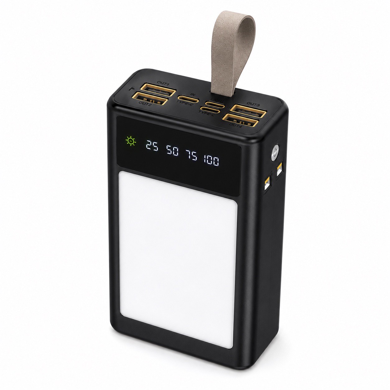 پاوربانک 30000 میلی آمپری Oiarme OX17 شارژ سریع 22.5 وات چراغ کمپینگ LED