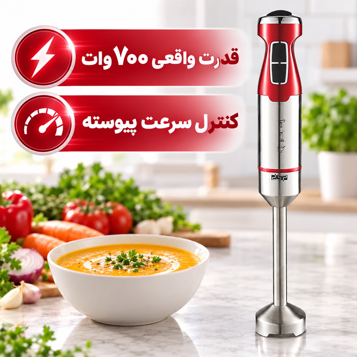 گوشت کوب برقی DSP KM1117 موتور 700 وات قدرت واقعی برای آشپزخانه