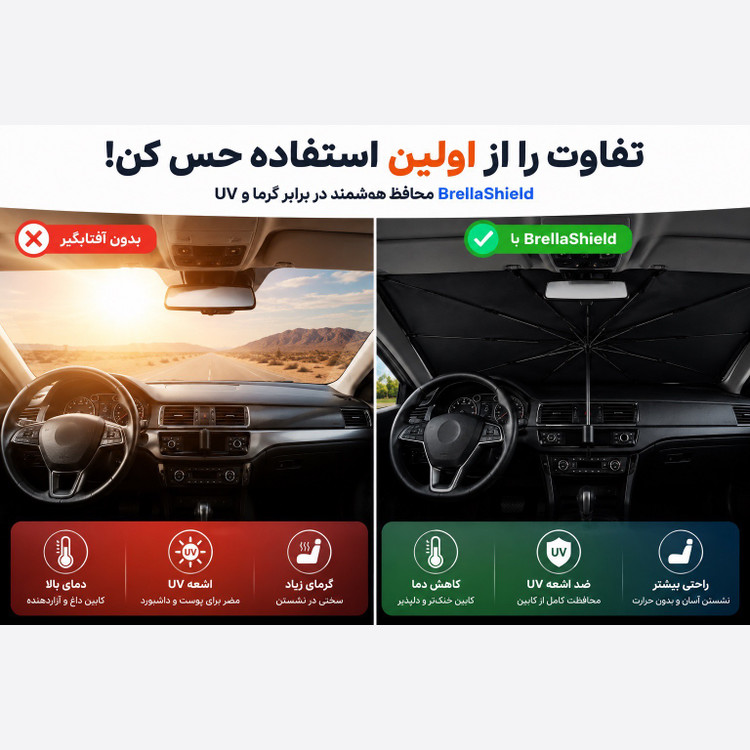آفتابگیر چتری خودرو ، محافظ داشبود و کابین