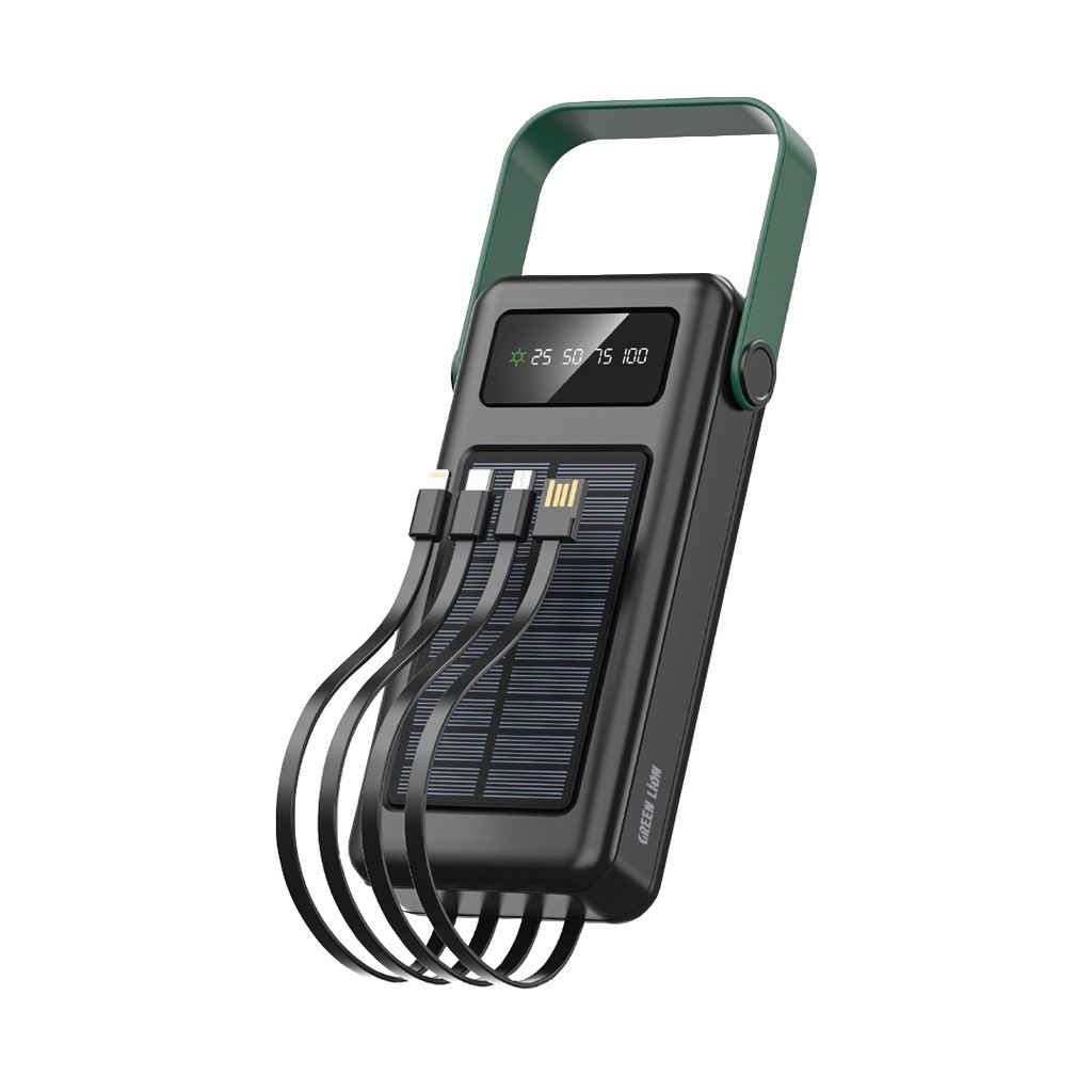 پاوربانک خورشیدی گرین لاین Solar Max ظرفیت 30000 فست شارژ