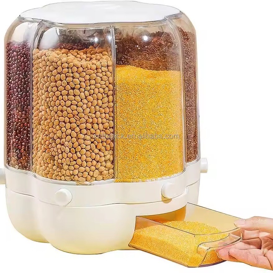 جا حبوباتی چرخشی سایز بزرگ GRAIN با 6 خانه مجزا