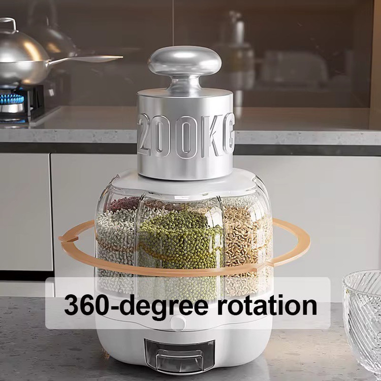 جا حبوباتی چرخشی سایز بزرگ GRAIN با 6 خانه مجزا