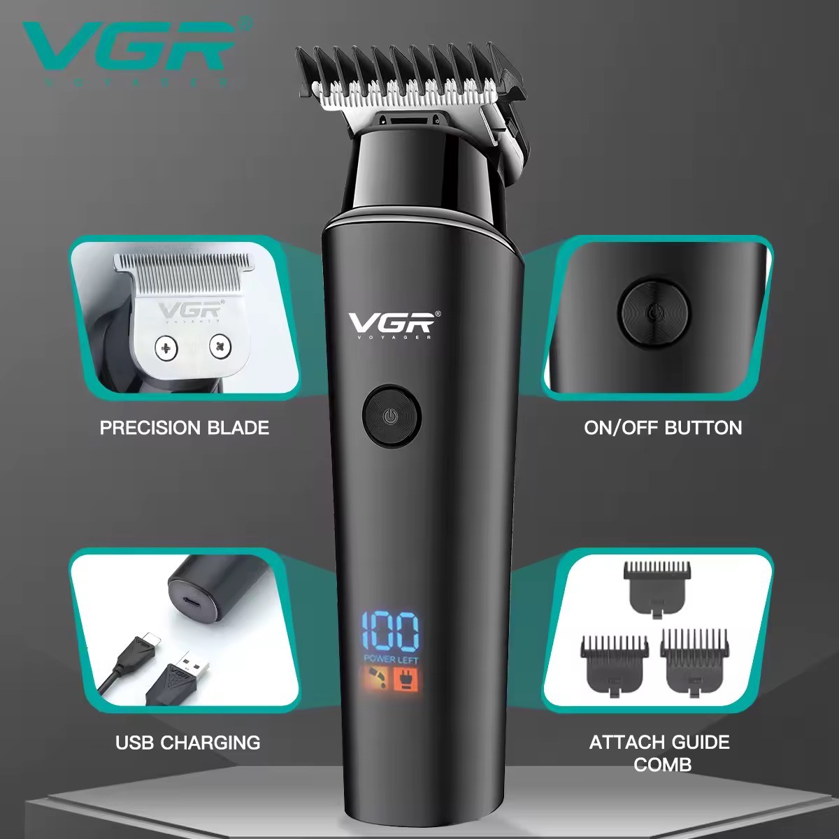 ماشین اصلاح VGR V-937 شارژدهی فوقالعاده، قدرتی فراتر از انتظار