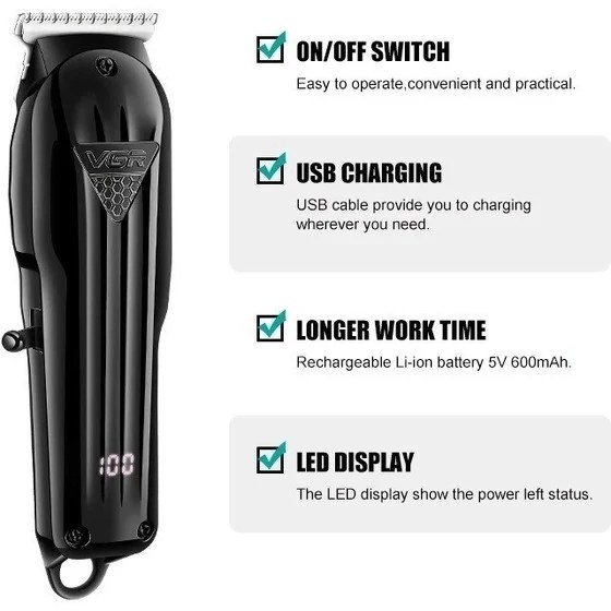 ماشین اصلاح و خط زن VGR V-982 دقت فوقالعاده برای اصلاح حرفهای