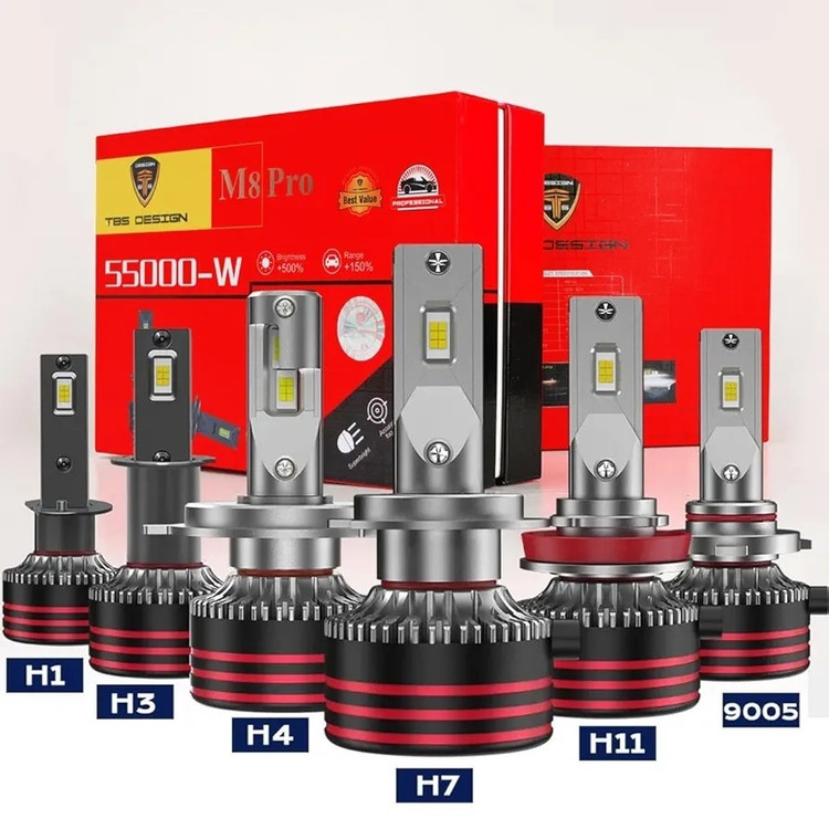 هدلایت توبیز M8 PRO پایه H11 با گارانتی