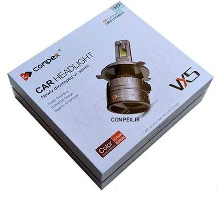 هدلایت CONPEX VX5 پایه H7 نور آفتابی 200 وات