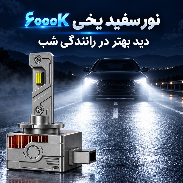 هدلایت D4S کانپکس W3 نور سفید یخی، پرتاب قوی و فن خنککننده