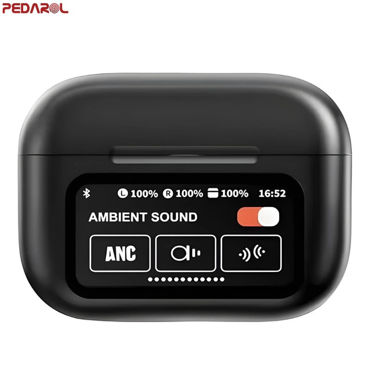 ایرپاد BLACK A9 PRO مانیتور دار ANC-ENC نویز کنسلینگ فعال ورژن 2026