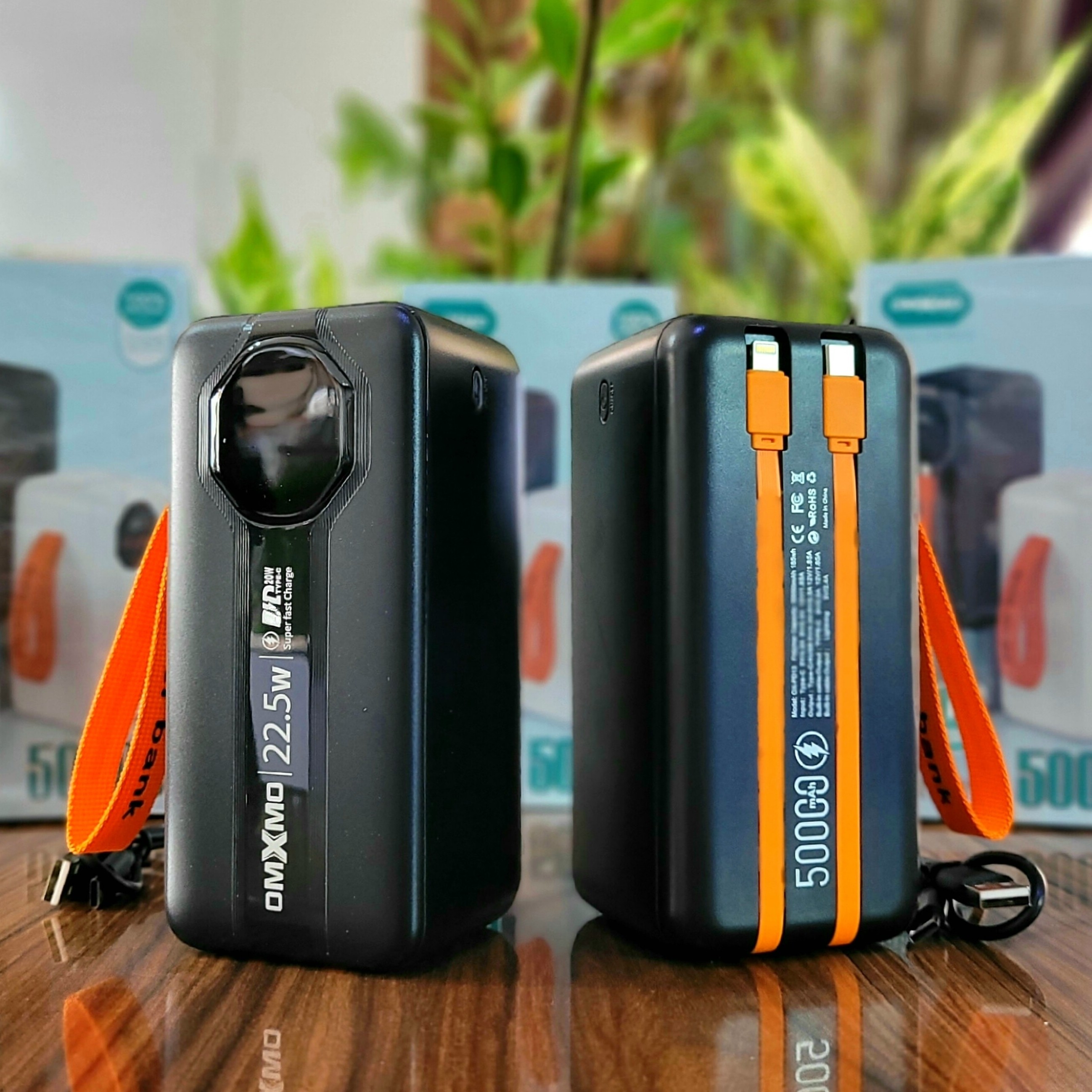 پاوربانک غول 50000mAh هزار اصلی 22 5 فست 6 خروجی 4.5 امپر کمپینگ شرگتی