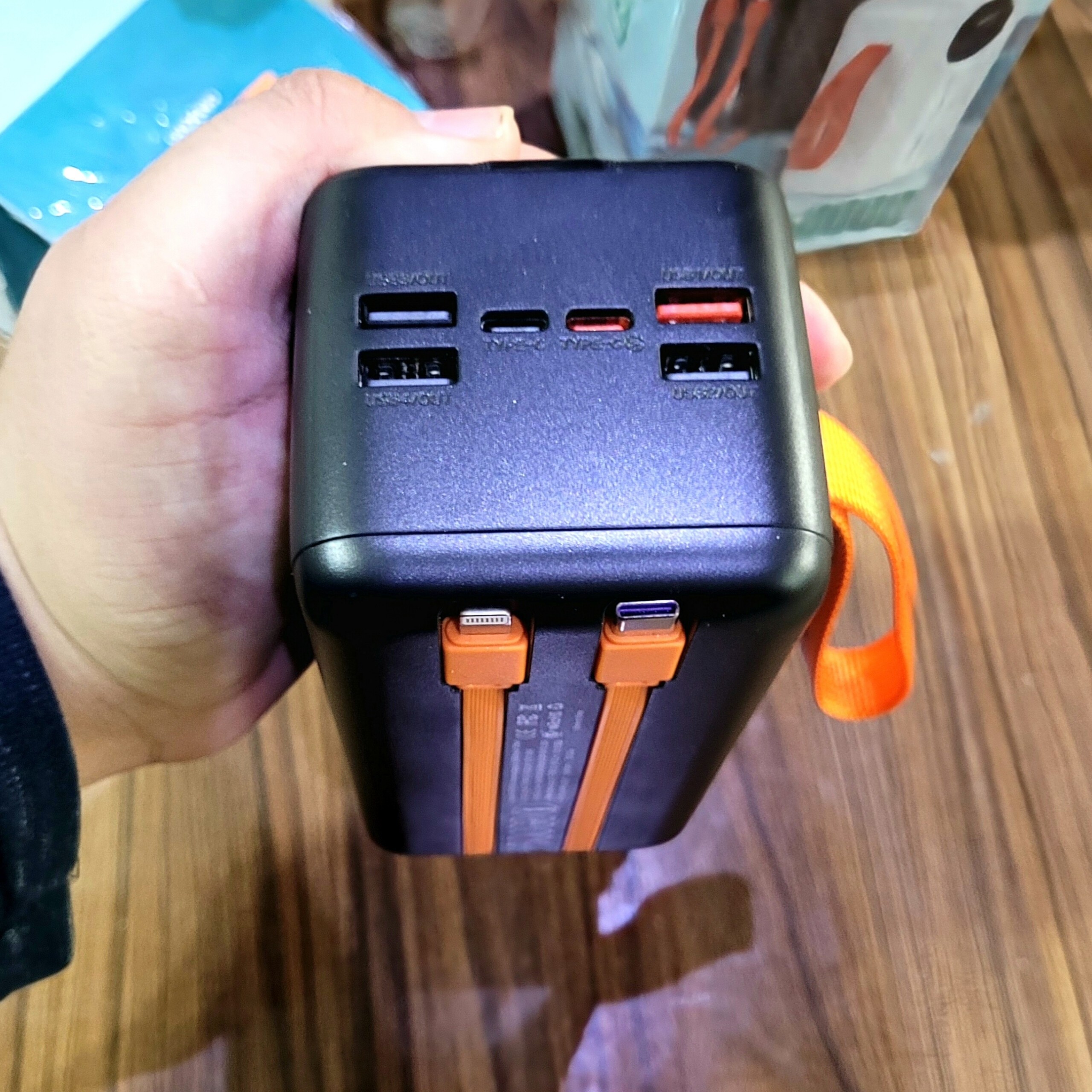 پاوربانک غول 50000mAh هزار اصلی 22 5 فست 6 خروجی 4.5 امپر کمپینگ شرگتی