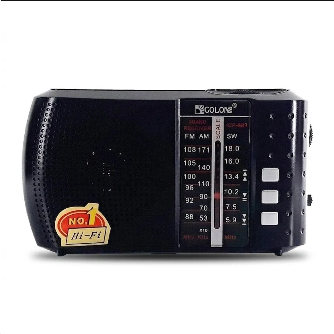 رادیو اسپیکر اصلی شارژی GOLON-ICF8 بلوتوثی جیبی گولون سه موج مدل GOLON ICF-8BT