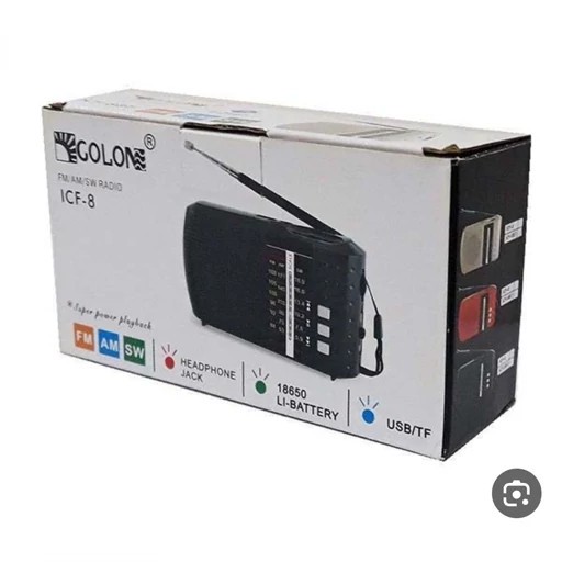 رادیو اسپیکر اصلی شارژی GOLON-ICF8 بلوتوثی جیبی گولون سه موج مدل GOLON ICF-8BT