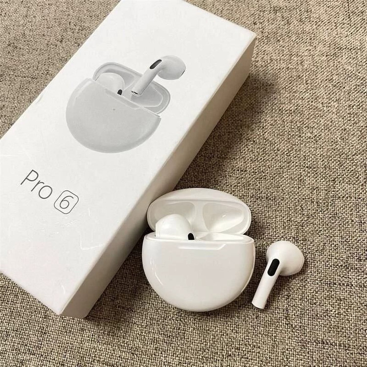 ایرپاد PRO6 دو گوش ورژن 5 3 جدید باطری بزرگ لمسی 2026 airpods ارسال فوری فروش ویژه