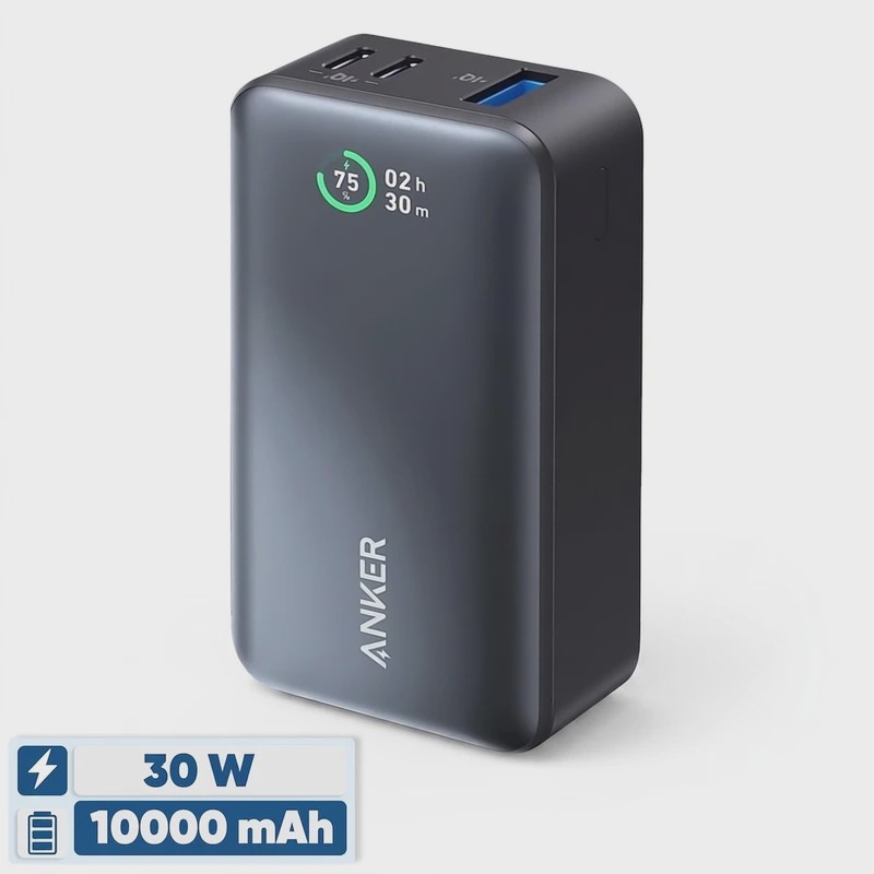 پاوربانک انکر مدل A1256 ظرفیت 10000 میلی آمپر