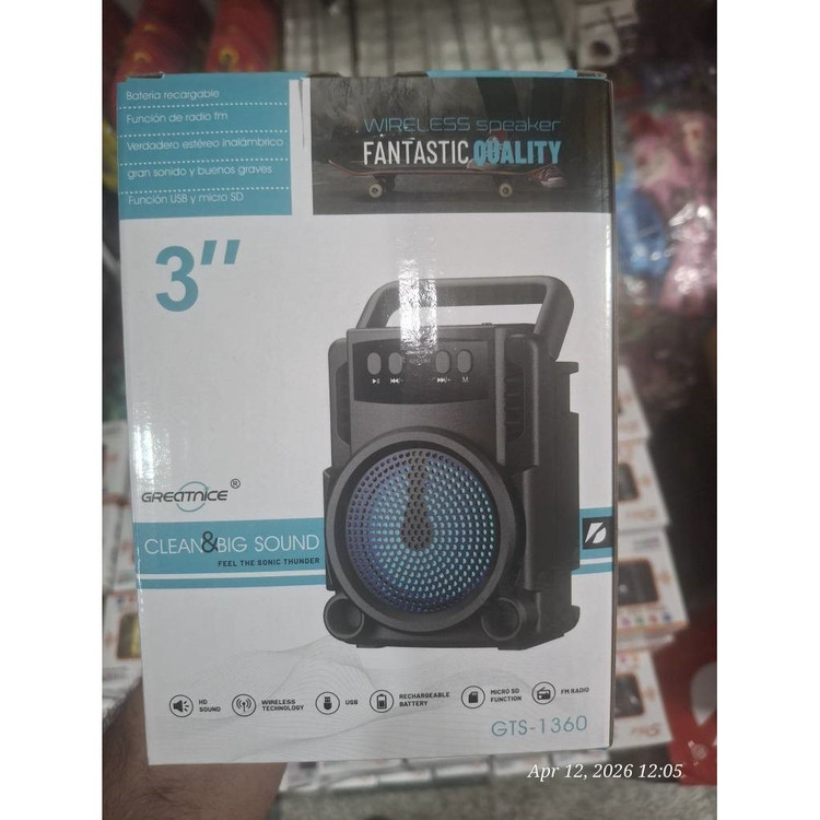 اسپیکر بلوتوثی قابل حمل مدل ZA-GTS1360