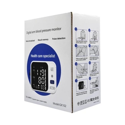 فشارسنج سخنگو فارسی بازویی دیجیتال GK102 (اصلی) (اورجینال) (جعبه پاره یا فاقد جعبه)