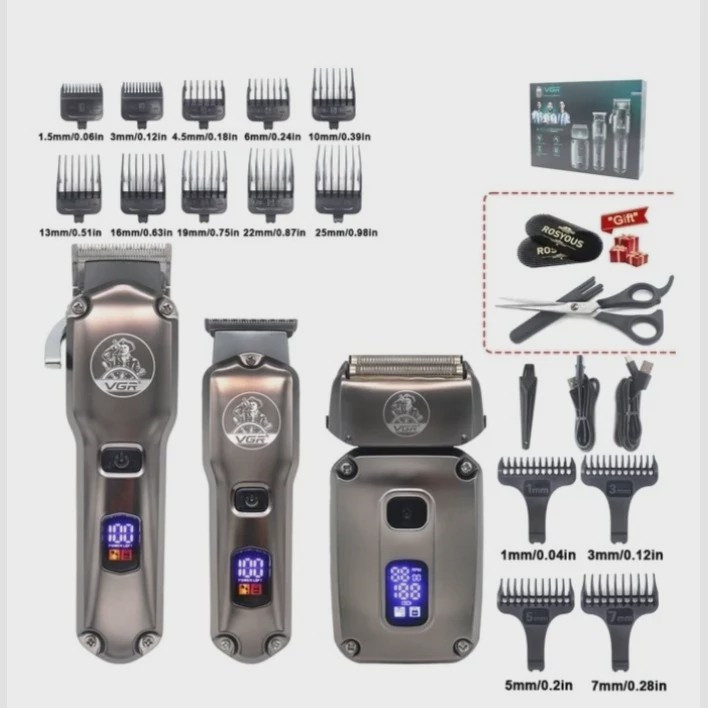 ماشین اصلاح 3 قلو وی جی ار مدل V-675s3