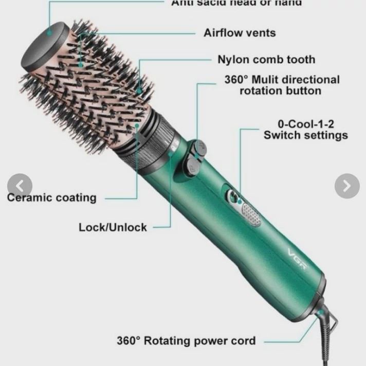 سشوار چرخشی دو سر VGR V-498 1200W